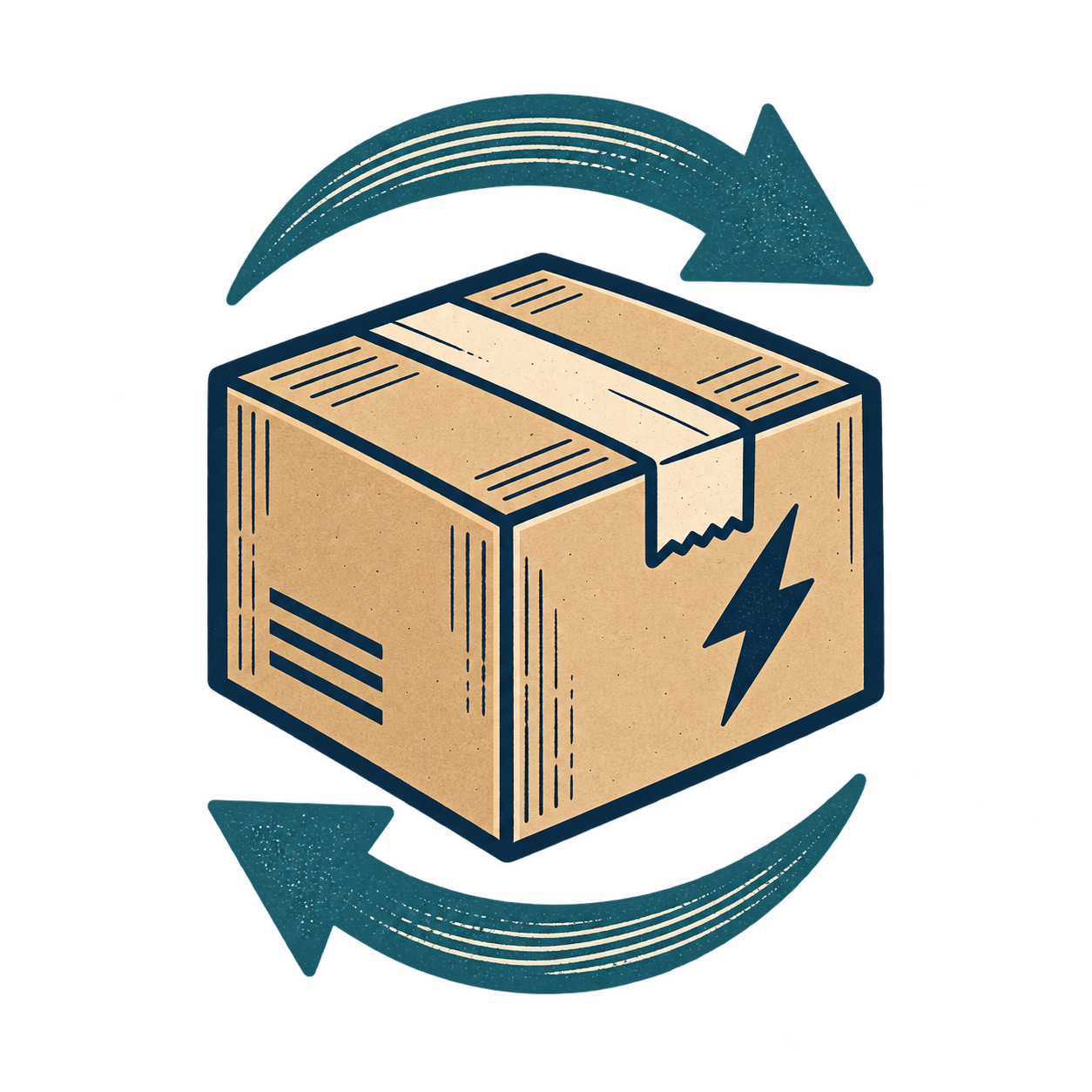 Crate transferring between distribution centers